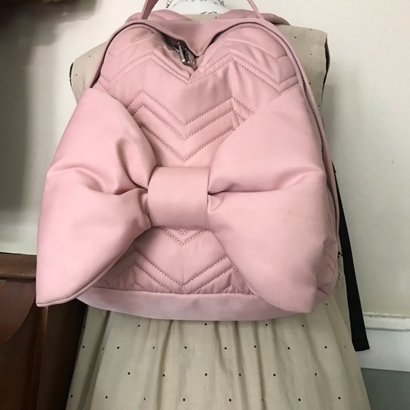 💋Betsy Johnson Pink Bow Backpack - Picture 1 of 10
